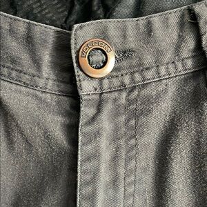 Volcom Charcoal Button-Front Trousers